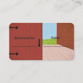 Carte De Placement Réception Mariage campagnard Red Barn and Daisy (Dos)