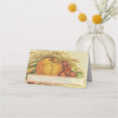 Carte De Placement récolte vintage (Devant)