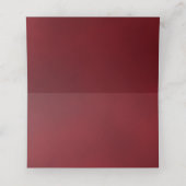 Carte De Placement Reflecting Red Rose Elegant Wedding Reserved (Intérieur déplié)