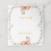 Carte De Placement Reindeer Noël Anniversaire Carte de la place alime (Extérieur déplié)