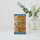 Carte De Placement Religieux Vierge Marie Prière Punch Devil (Debout devant)
