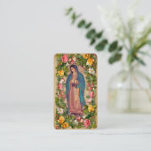 Carte De Placement Religious Lady of Guadalupe Catholic Holy Prayer (Debout devant)