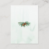 Carte De Placement Remerciement de mariage à l'aquarelle rustique de (Dos)