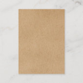 Carte De Placement Remerciement de mariage rustique avec script de si (Dos)