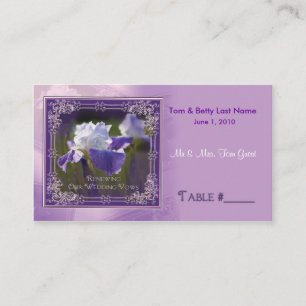 Carte De Placement Renouvellement Des Vaches mariages - Iris Table Pl