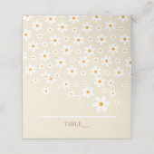 Carte De Placement Retro Daisy Tan (Extérieur déplié)