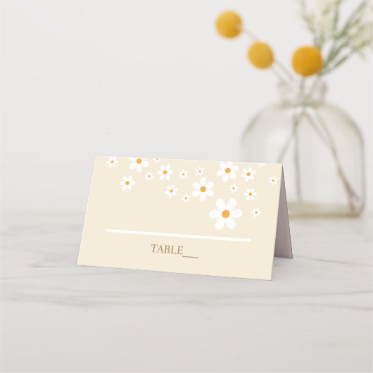 Carte De Placement Retro Daisy Tan (Devant)