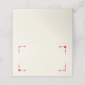 Carte De Placement Rétro manuscrit Whimsical (Extérieur déplié)