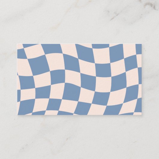 Carte De Placement RÉTRO SUPER Les années 70 BLEU TONNES MUTÉES (Dos)