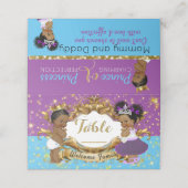 Carte De Placement Révélation Royale Africaine du genre Violet | Blue (Extérieur déplié)