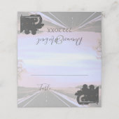 Carte De Placement Rêves du Mariage de moto Open Road (Extérieur déplié)