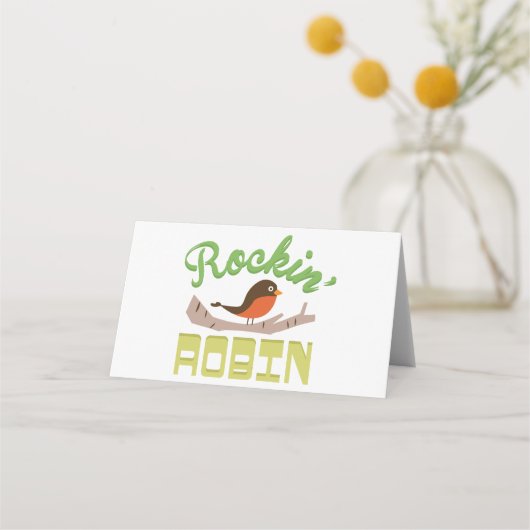 Carte De Placement Robin de dessin (Devant)
