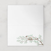 Carte De Placement Robin Oiseaux Nid Oeufs Baby shower de printemps (Extérieur déplié)