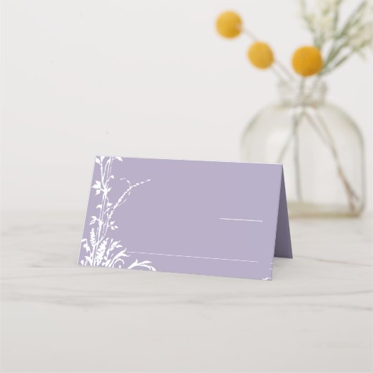 Carte De Placement Romantic Botanical Garden Lavender Wedding (Devant)