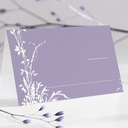 Carte De Placement Romantic Botanical Garden Lavender Wedding