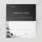 Carte De Placement Romantic Floral Wedding Soft Elegant (Extérieur déplié)