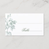 Carte De Placement Romantic Sage Floral Wedding (Devant)