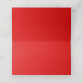 Carte De Placement Romantique Coeurs rouges Saint Valentin (Intérieur déplié)