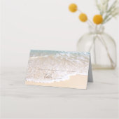 Carte De Placement Romantique Océan Vagues Plage tropicale Mariage (Devant)