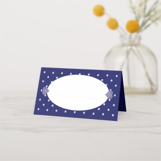 Carte De Placement Rosace bleue (Devant)