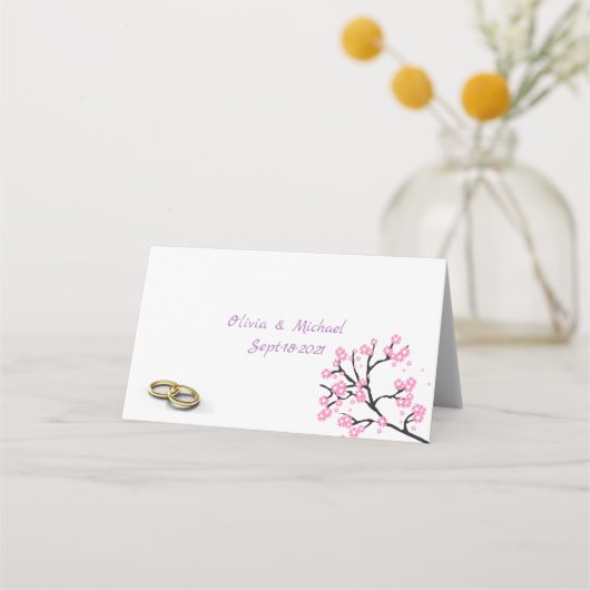 Carte De Placement Rose (Dos)