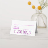 Carte De Placement Rose (Devant)