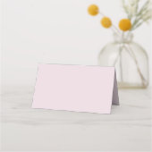 Carte De Placement Rose Avec Fleurs De Doodle Simple (Dos)