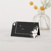 Carte De Placement Rose blanche vintage (Devant)