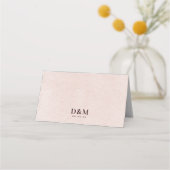 Carte De Placement Rose Blush (Dos)