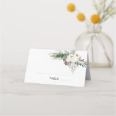 Carte De Placement Rose d'hiver Pinery Mariage (Devant)