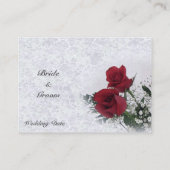 Carte De Placement Rose Dream Mariage Table assise (Dos)