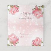 Carte De Placement Rose étincelant (Extérieur déplié)