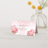 Carte De Placement Rose étincelant (Dos)