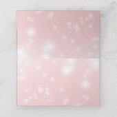 Carte De Placement Rose étincelant (Intérieur déplié)