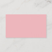 Carte De Placement Rose Florale Rose Romantique (Dos)
