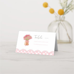Carte De Placement Rose frais sorti du marché Shower de mariage