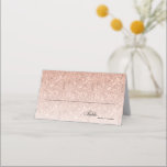 Carte De Placement Rose Gold Parties scintillant Bat mitzvah moderne<br><div class="desc">Cette carte de parties scintillant branchée a une fausse parties scintillant sur l'avant avec une zone pour vous d'écrire dans les noms et les numéros de table (à la main). Le dos contient le même motif de parties scintillant avec votre événement et votre date. Utilisez le formulaire modèle pour ajouter...</div>