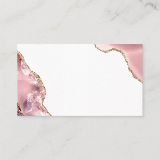 Carte De Placement Rose Gold Parties scintillant noir Script Mariage  (Dos)