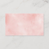 Carte De Placement Rose Jardin rose Aquarelle Floral Plat (Dos)