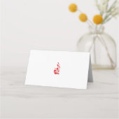 Carte De Placement Rose Madder, design floral Thunderbird (Dos)