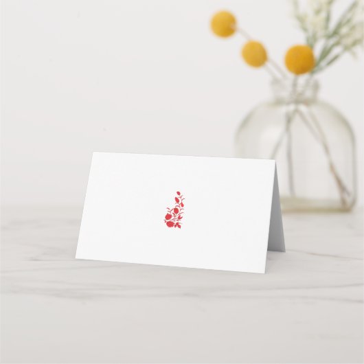 Carte De Placement Rose Madder, design floral Thunderbird (Devant)