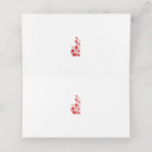 Carte De Placement Rose Madder, design floral Thunderbird (Intérieur déplié)