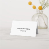 Carte De Placement Rose or faux parties scintillant rose ombre mariag (Dos)