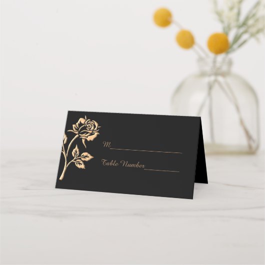 Carte De Placement Rose or simple (Devant)