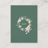 Carte De Placement Rose sauvage Mariage Merci (Dos)