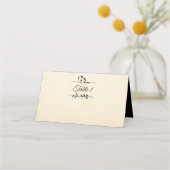 Carte De Placement Rose victorien (Dos)