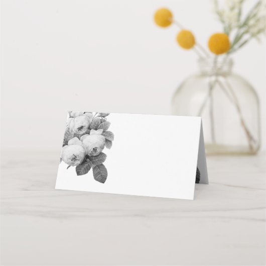 Carte De Placement Rose vintage (Devant)