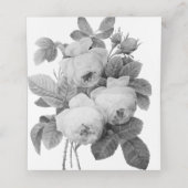 Carte De Placement Rose vintage (Intérieur déplié)