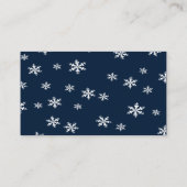 Carte De Placement Roses blanches Flocon de neige Table Mariage de No (Dos)