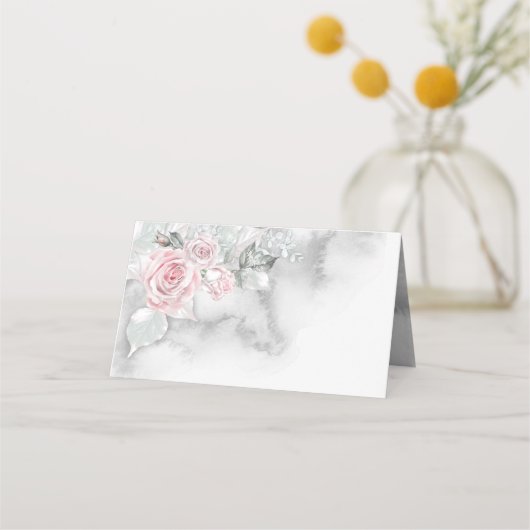 Carte De Placement Roses roses roses élégantes et modernes de Barefoo (Dos)